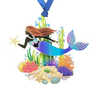 Mermaid Brass Ornament holiday decor